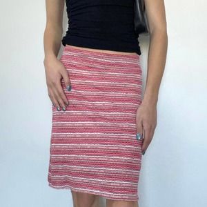 Y2k Amy Byer striped midi skirt